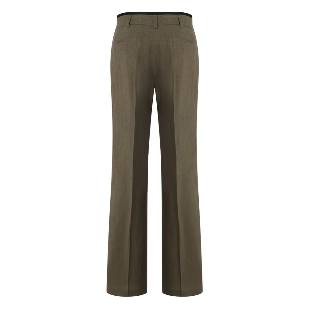 Pinko Classic Marrone Borraccia Tailored Trousers Size IT 36 / US 0